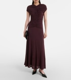 Tove Avita ruched jersey maxi dress