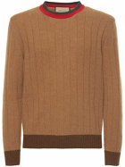 GUCCI Rib Knit Camel Sweater