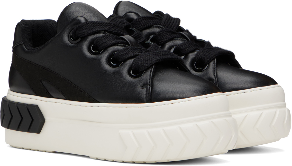 both Black Tyres Platform Padded Sneakers
