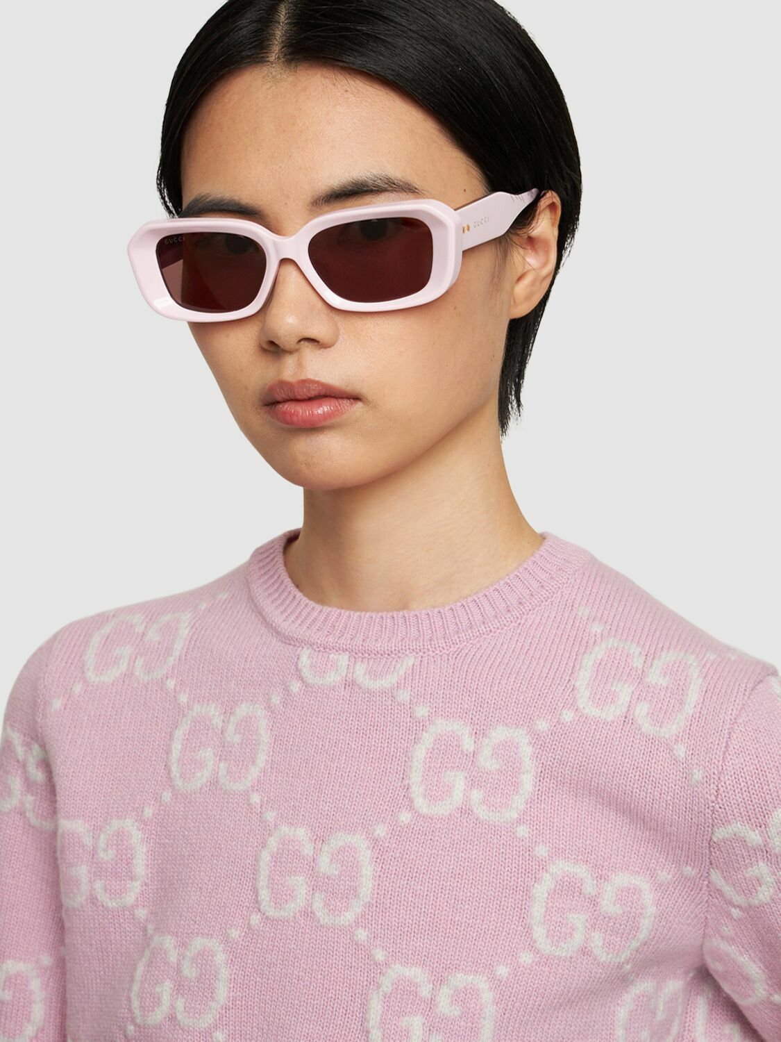 グッチ GUCCI サングラス GG1531SK Gucci Gg1531sk Black Female Rectangle Sunglasses | Eyewear Index