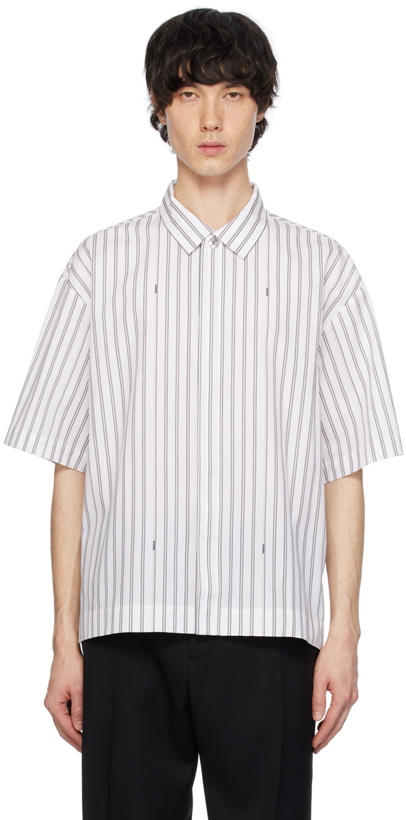 Photo: Jacquemus White 'La chemise manches courte' Shirt