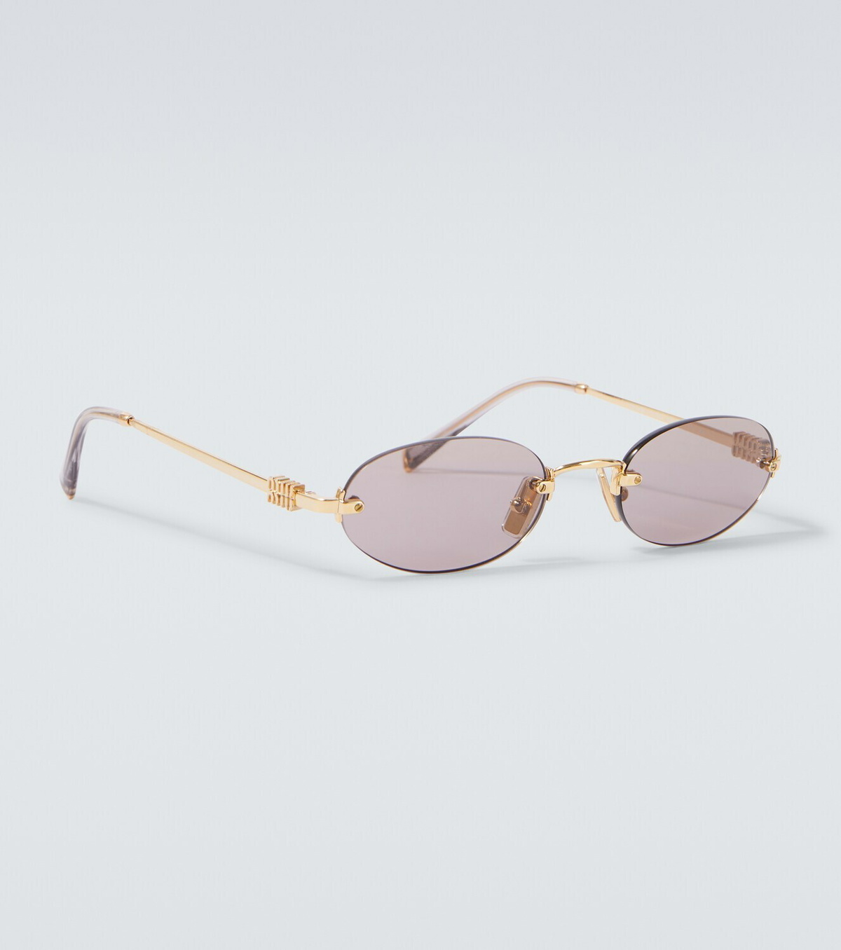 Miu Miu Logo oval sunglasses