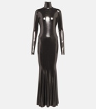 Norma Kamali Fishtail jersey gown