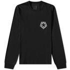 Givenchy Men's Long Sleeve 4G Star Chest Logo T-Shirt in Black