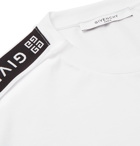 Givenchy - Logo-Jacquard Cotton-Jersey T-Shirt - White