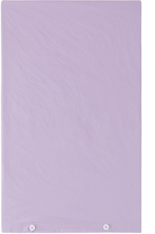Photo: Tekla Purple Percale Duvet Cover, King