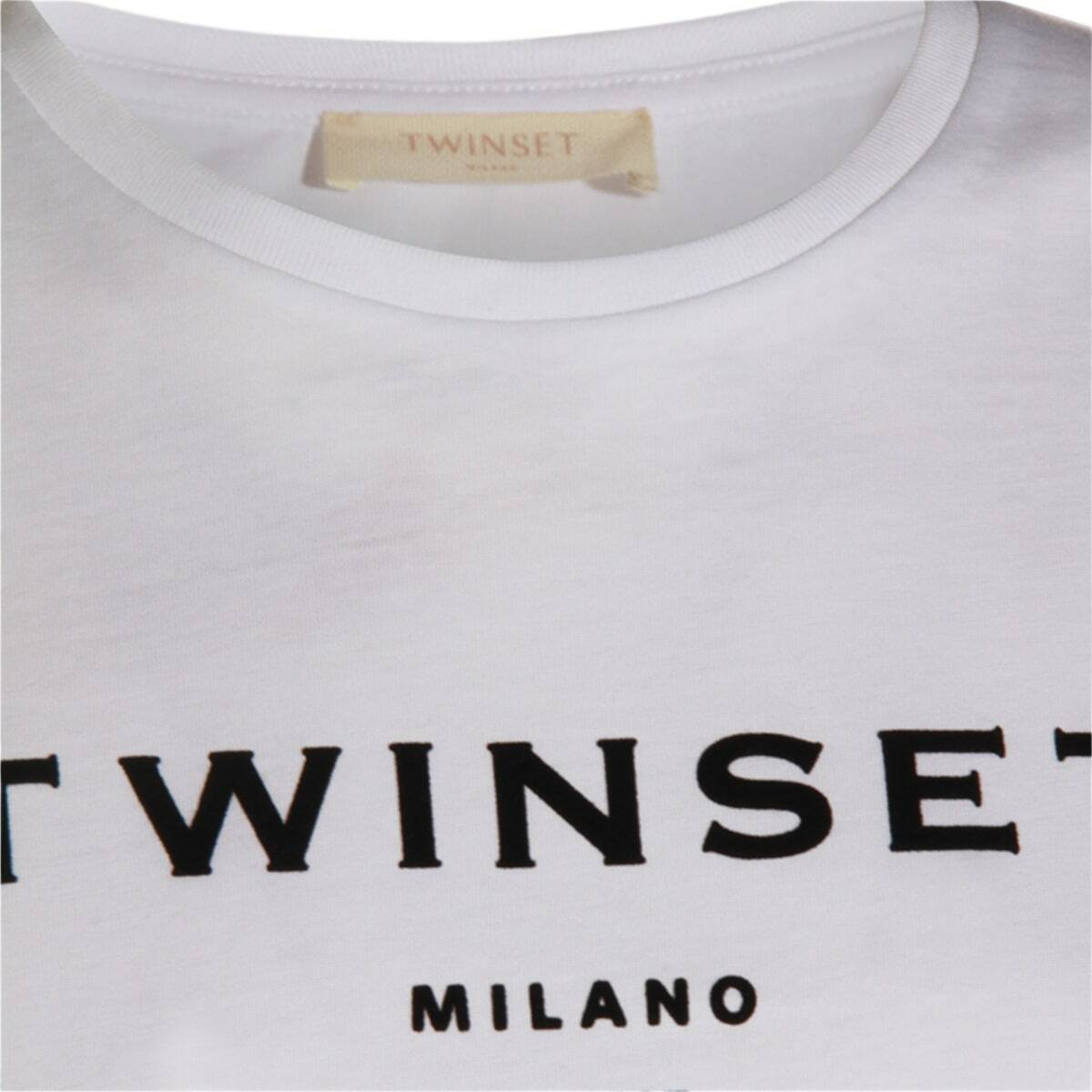 TwinSet White Cotton T-shirt