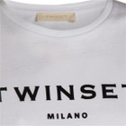TwinSet White Cotton T-shirt