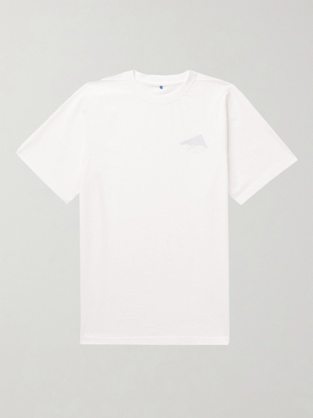 Photo: Ader Error - Logo-Appliquéd Cotton-Jersey T-Shirt - White