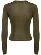 NILI LOTAN - Wednesday Silk Cropped Sweater