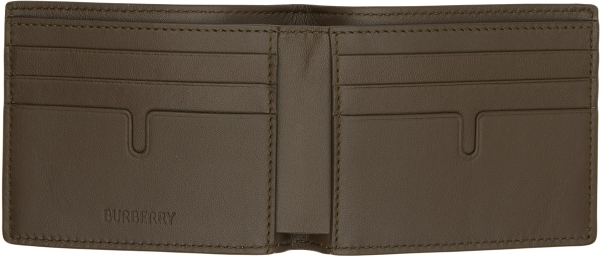 Burberry Beige Check Slim Bifold Wallet