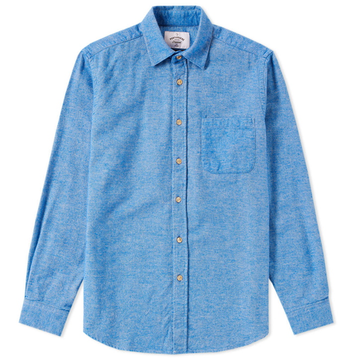 Photo: Portuguese Flannel Teca Flannel Shirt Blue