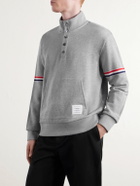 Thom Browne - Cotton-Piqué Sweatshirt - Gray
