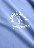Represent Competition Logo-printed Cotton T-shirt Blue