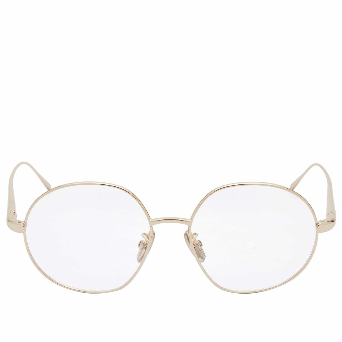 NEW Loewe LW50079U Oversized Metal Eyeglasses Frames Gold Loewe Eyewear Loewe Slim Round Metal Glasses in Gold Loewe main image 3
