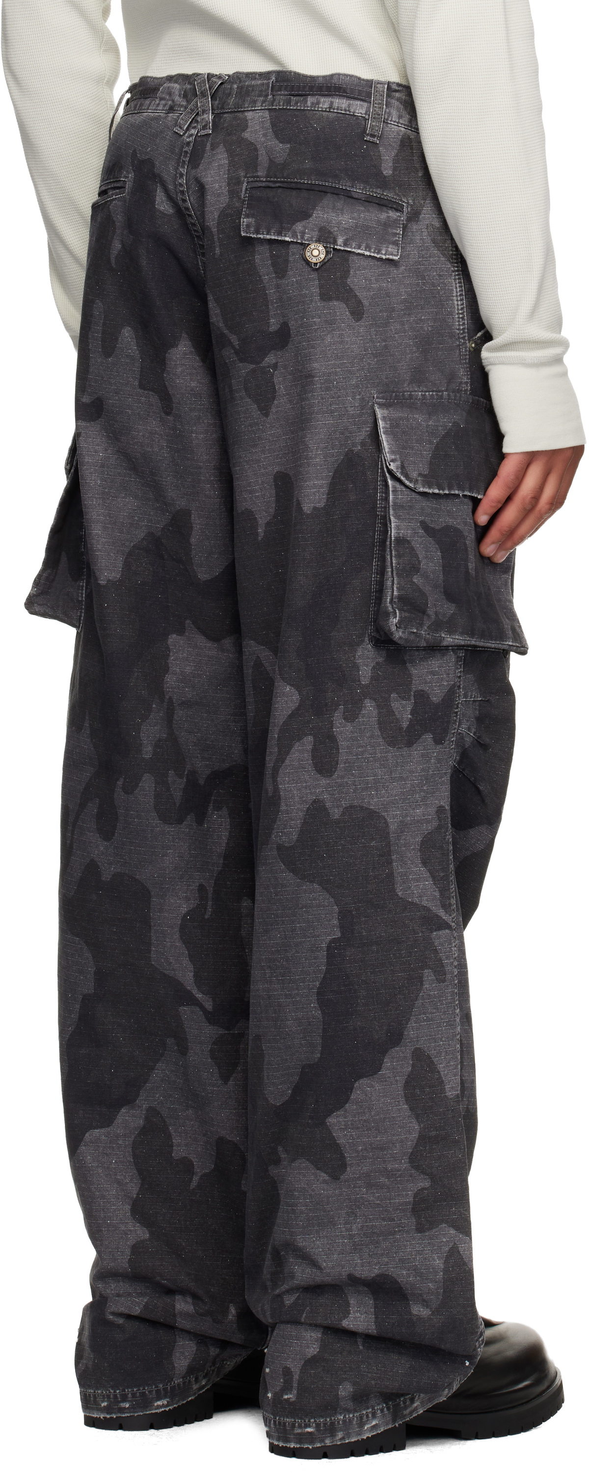 424 Gray Camo Cargo Pants