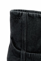 Diesel D-Hammer-Chelsea boots in washed denim - Boots - Unisex - Black