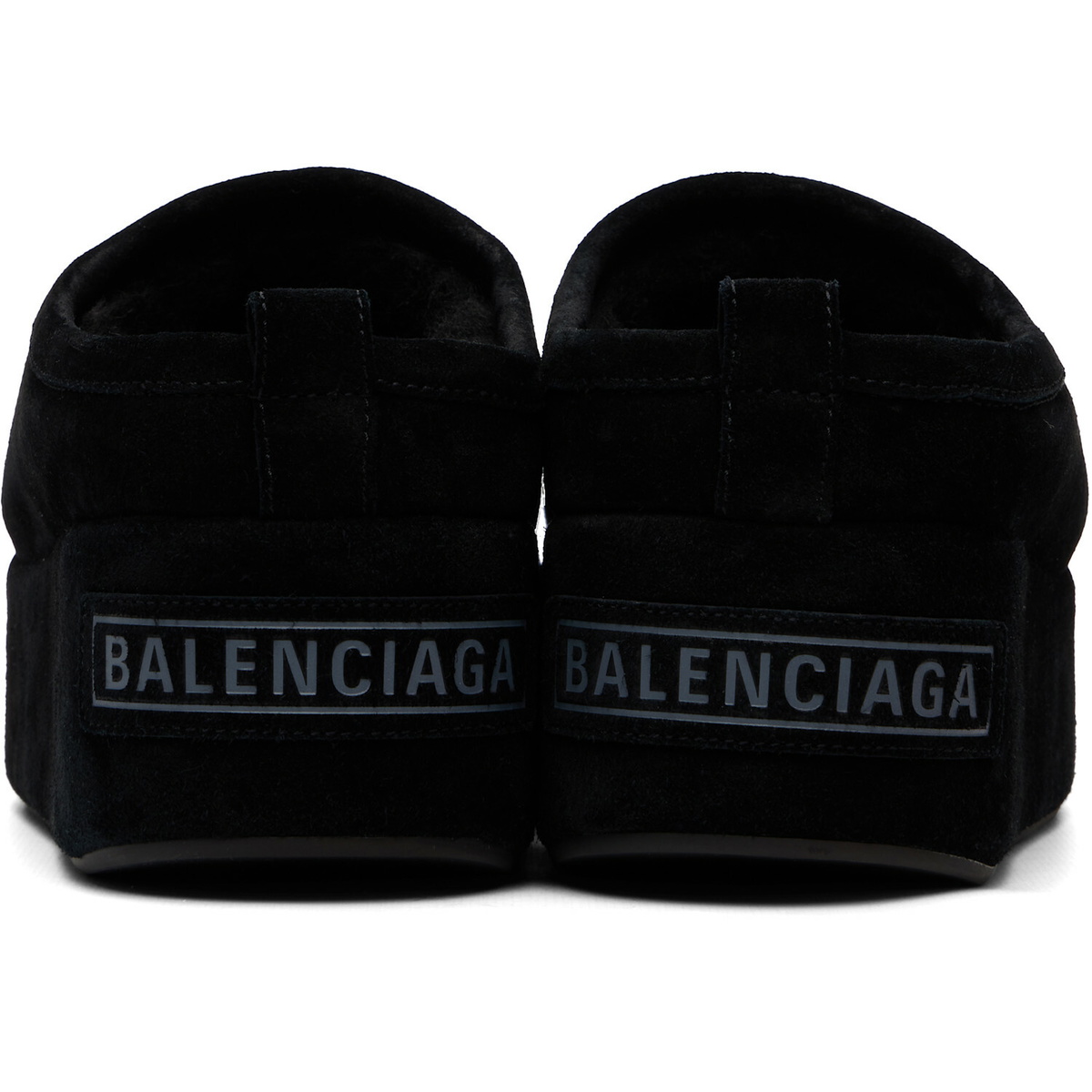 Balenciaga Black Alaska Soft Platform Loafers