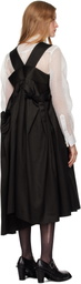 Comme des Garçons Black Cotton Rayon Dots Midi Dress