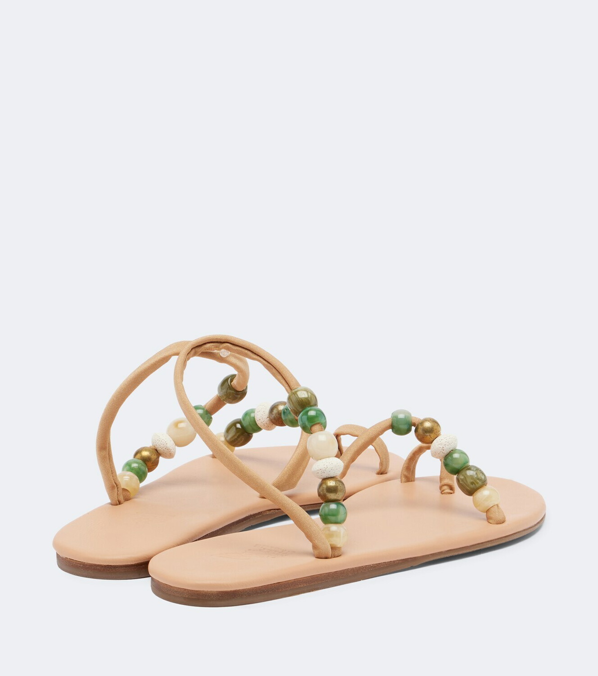 Ancient Greek Sandals Eleftheria beaded sandals