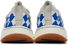 ADER error Blue & White Log LAD Sneakers