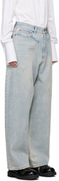 We11done Blue Loose-Fit Jeans