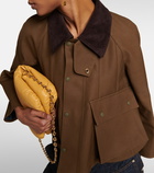 Loewe Collared cropped cotton parka