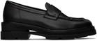 VEIN Black Leather Loafers