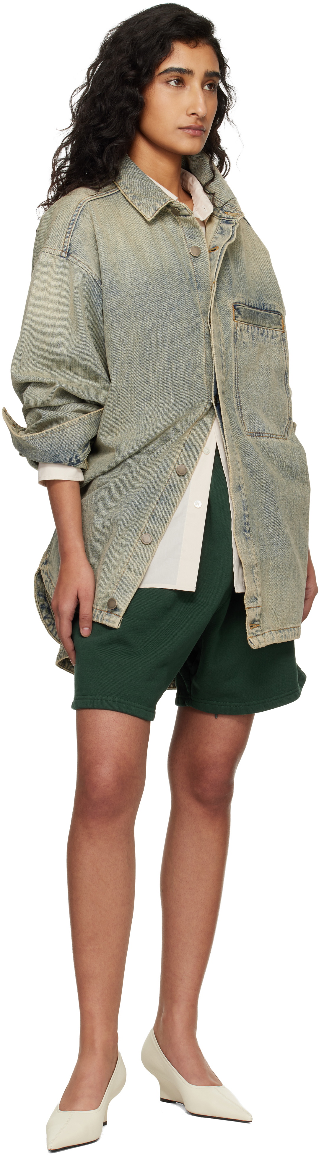 Entire Studios Green Standard Sweat Shorts