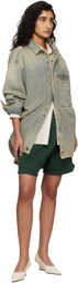 Entire Studios Green Standard Sweat Shorts