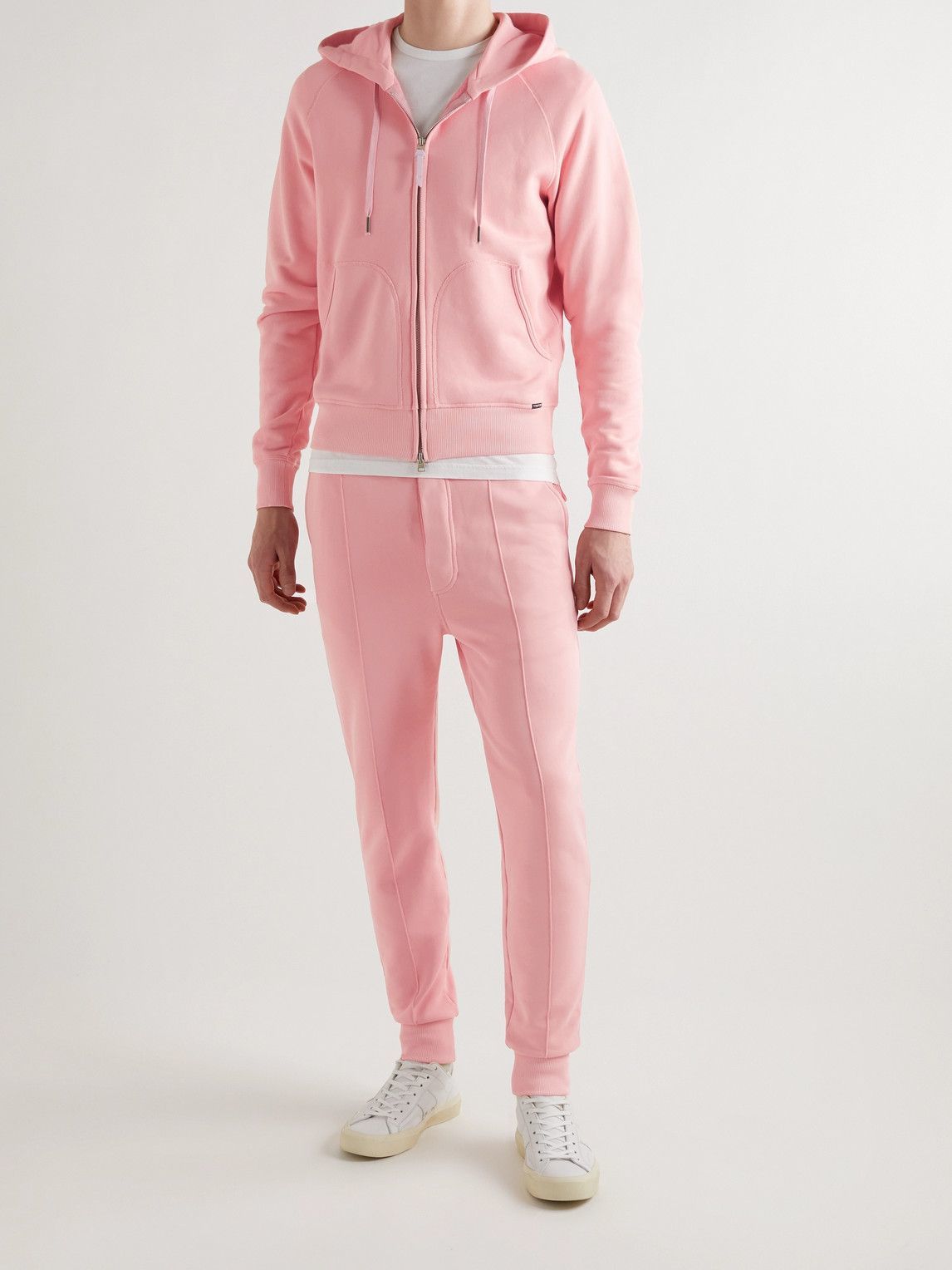 TOM FORD Tapered Jersey Sweatpants Pink TOM FORD