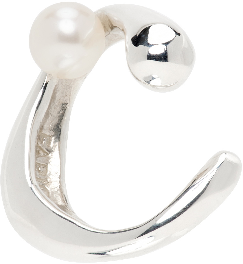 FARIS Silver Vero Perla Ear Cuff