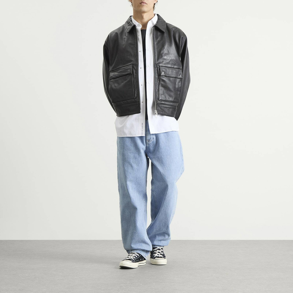 Edwin Men's Tyrell Denim Pants in Blue Heavy Bleach Wash