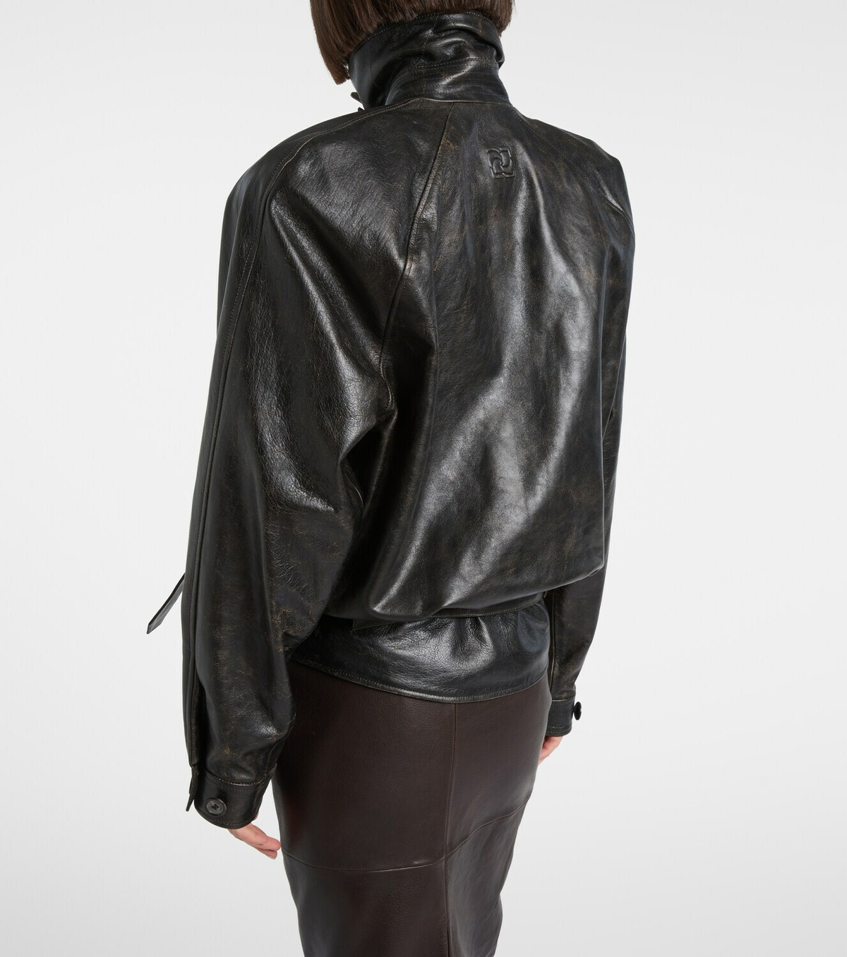 Magda Butrym Belted leather jacket