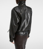 Magda Butrym Belted leather jacket