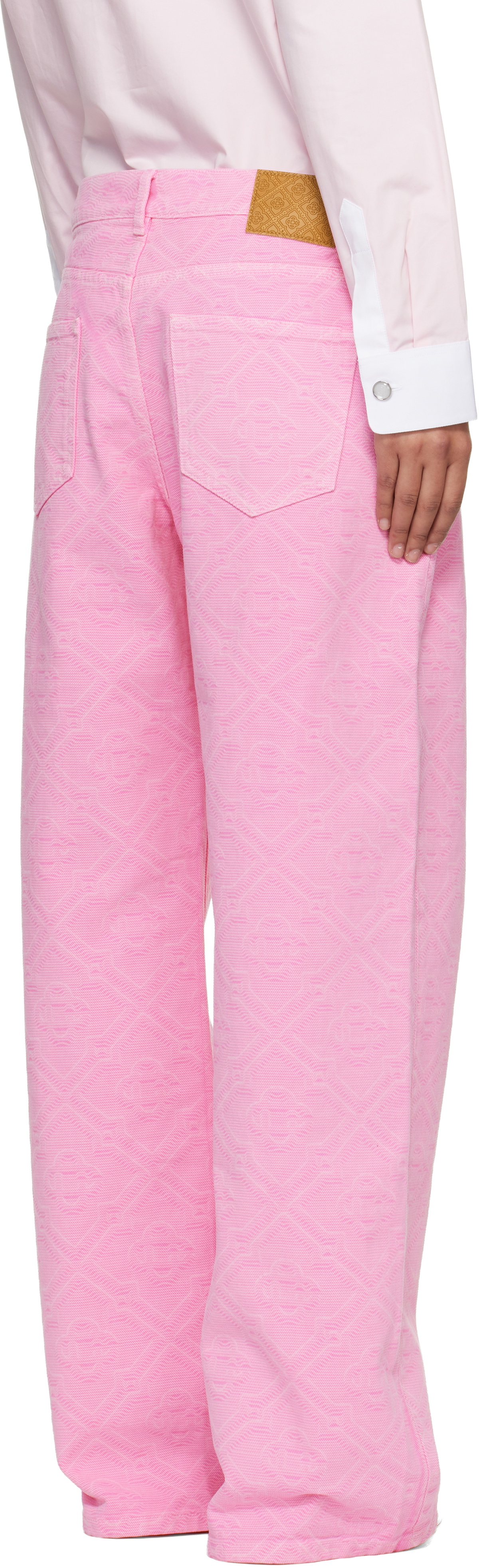 Casablanca Pink Monogram Jeans