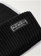 Polo Ralph Lauren - Logo-Appliquéd Ribbed Wool, Linen and Cotton-Blend Beanie