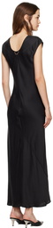 Silk Laundry Black Splice Maxi Dress