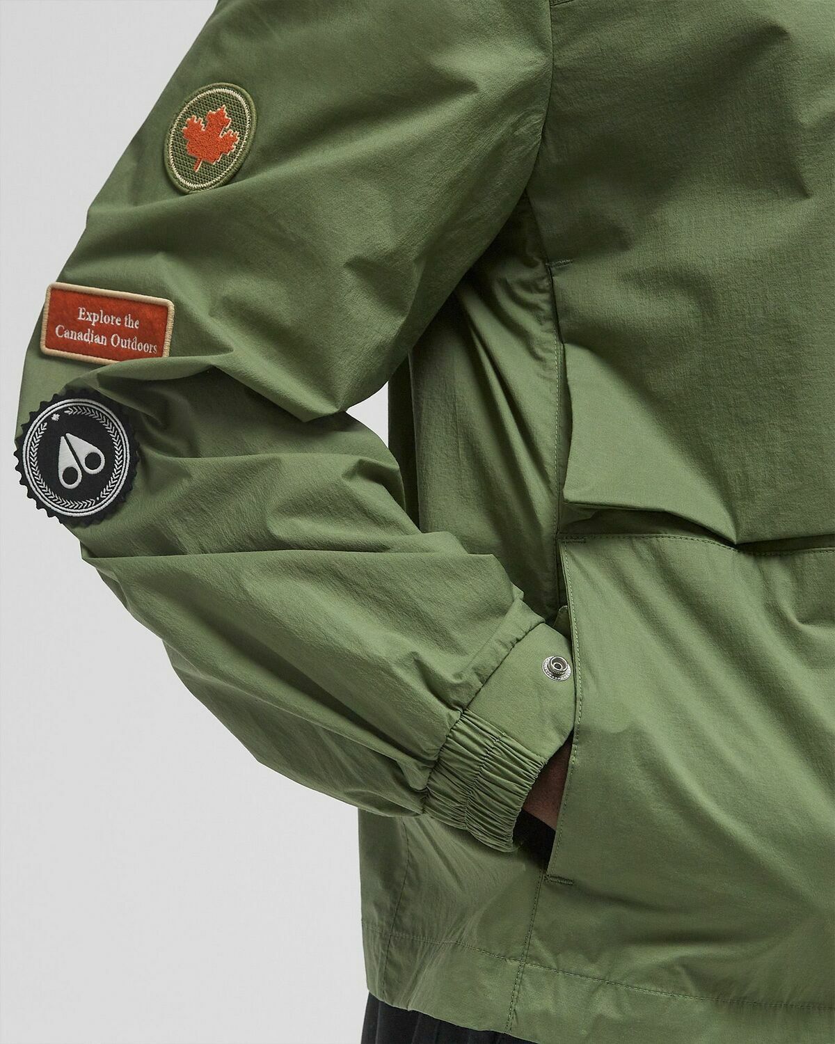 Moose Knuckles WAVERLY SHIRT JACKET Green Mens Windbreaker Moose