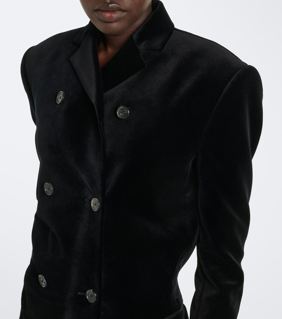 Khaite Rolon cotton double-breasted coat