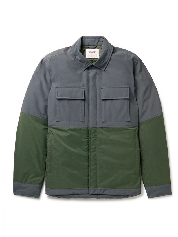 Photo: Orlebar Brown - Seeker Colour-Block Padded Nylon and Cotton-Blend Shirt Jacket - Gray