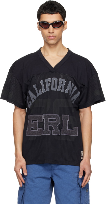 Photo: ERL Black Mesh Football T-shirt