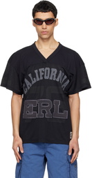 ERL Black Mesh Football T-shirt