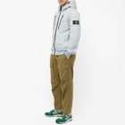 Stone Island Men's Crinkle Reps Pocket Detail Down Jacket in Light Grey