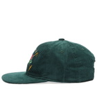Drôle de Monsieur Men's Drole De Monsieur Velour Rose Cap in Dark Green 
