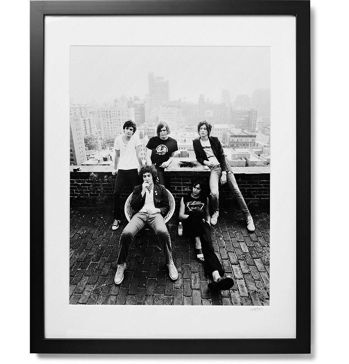 Photo: Sonic Editions - Framed 2003 New York Strokes Print, 16 x 20"" - Black