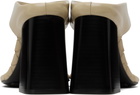 Bottega Veneta Beige Marella Thong Heeled Sandals