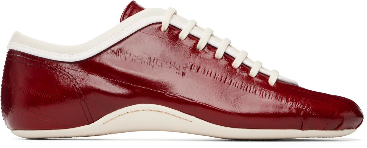 Dries Van Noten Red Ballerina Sneakers