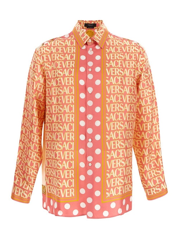 Photo: Versace All Over Logo Shirt