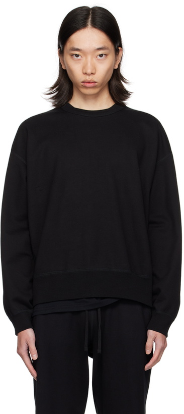 Photo: Reigning Champ Black Midweight Relaxed Sweatshirt